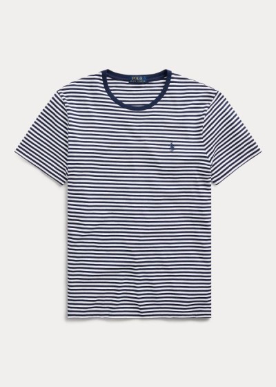 Polo Ralph Lauren Custom Slim Striped T Shirt Herre Danmark (BGUZH0754)